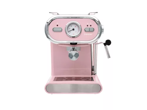 SilverCrest SEM 1100 E1 PINK Eszpresszó cappuccino 2 csészés presszó kávéfőző, rózsaszín, 1100 W