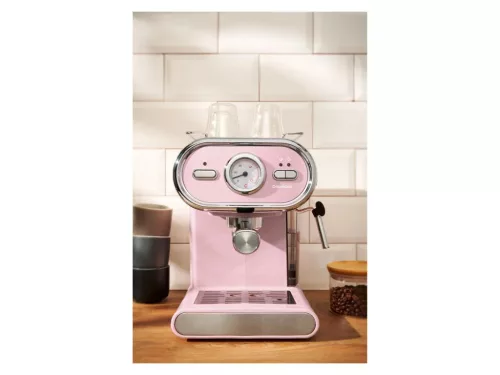SilverCrest SEM 1100 E1 PINK Eszpresszó cappuccino 2 csészés presszó kávéfőző, rózsaszín, 1100 W