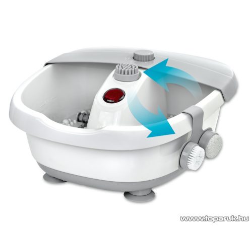 SilverCrest SFB 80 A3 Foot Spa lábfürdő, lábpezsgőfürdő, lábmasszírozó, 3 feltéttel, világos szürke