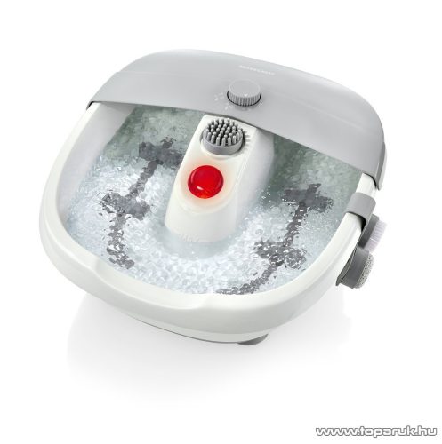 SilverCrest SFB 80 A3 Foot Spa lábfürdő, lábpezsgőfürdő, lábmasszírozó, 3 feltéttel, világos szürke