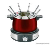   SilverCrest SFE 1500 D3 RED Elektromos 8 személyes fondü készlet, max 3 liter, 1500W, piros