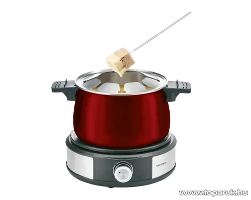 SilverCrest SFE 1500 D3 RED Elektromos 8 személyes fondü készlet, max 3 liter, 1500W, piros