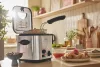 (BONTOTT / K738960) SilverCrest SFM 840 B2 INOX nemesacél mini olajsütő, 1-2 személyes fritőz, 1.2 literes, 840 W