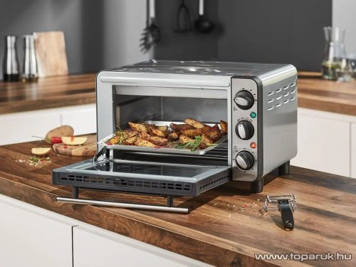 SilverCrest SGB 1200 B5 Mini sütő sütéshez, melegítéshez és grillezéshez, 1200 W, 14 literes