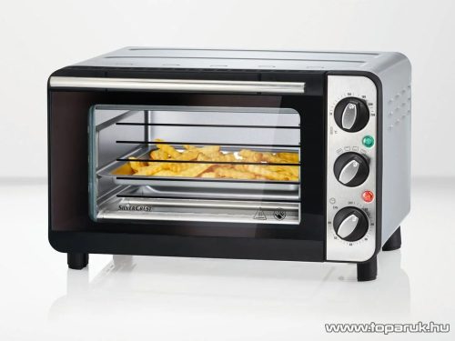 SilverCrest SGB 1200 B5 Mini sütő sütéshez, melegítéshez és grillezéshez, 1200 W, 14 literes