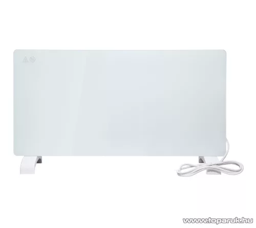 SilverCrest SGH 2000 B2 WH Elektromos üveglapos álló hősugárzó fűtőpanel konvektor, fehér, 1000W / 2000W