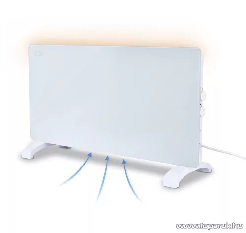 SilverCrest SGH 2000 B2 WH Elektromos üveglapos álló hősugárzó fűtőpanel konvektor, fehér, 1000W / 2000W