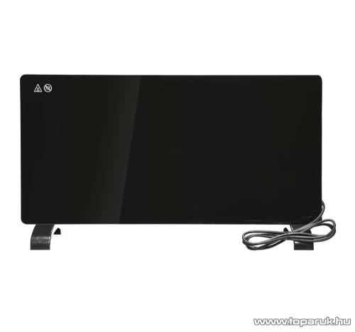 SilverCrest SGH 2000 B3 BK Elektromos üveglapos álló hősugárzó fűtőpanel konvektor, fekete, 1000W / 2000W