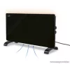 SilverCrest SGH 2000 B3 BK Elektromos üveglapos álló hősugárzó fűtőpanel konvektor, fekete, 1000W / 2000W