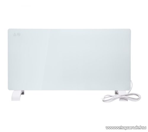 SilverCrest SGH 2000 B3 WH Elektromos üveglapos álló hősugárzó fűtőpanel konvektor, fehér, 1000W / 2000W