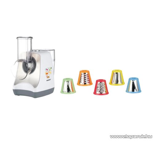 SilverCrest SGR 150 E1 Elektromos 5 az 1-ben zöldségszeletelő, saláta készítő, reszelő, aprító, vágó, 150 W