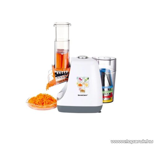 SilverCrest SGR 150 E1 Elektromos 5 az 1-ben zöldségszeletelő, saláta készítő, reszelő, aprító, vágó, 150 W