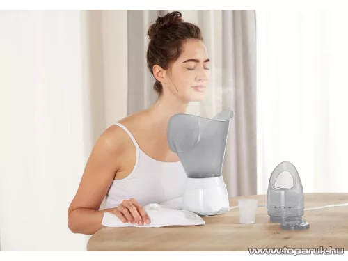 SilverCrest SGS 100 B2 Arcszauna arc és orr rész célzott kezelésére inhaláláshoz, illóolajos és gyógynövényes aromaterápiához, 100W, 50 ml