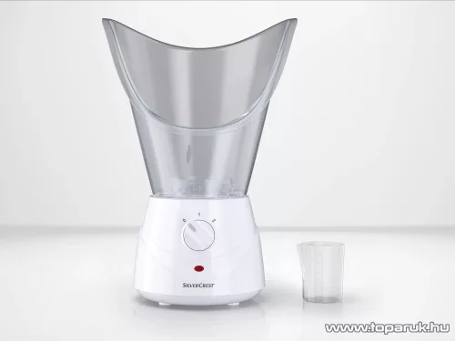 SilverCrest SGS 100 B2 Arcszauna arc és orr rész célzott kezelésére inhaláláshoz, illóolajos és gyógynövényes aromaterápiához, 100W, 50 ml