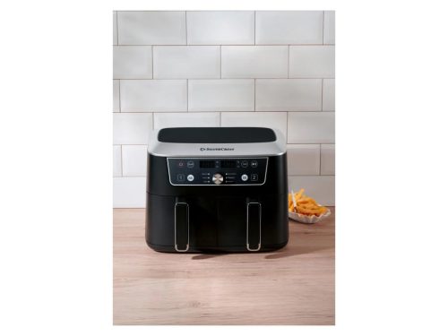 SilverCrest SHFDD 2600 B2 Kétzónás, két kosaras forrólevegős (olajmentes) Air Fryer olajsütő, fritőz, 2600 W, 8,7 L 