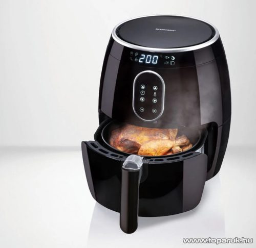 SilverCrest SHFD 1350 A1 Air Fryer Digitális forrólevegős olajsütő, fritőz, 2,5 literes, 1350W