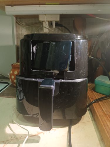 (SÉRÜLT / 512288) SilverCrest SHFD 1400 C1 Digitális forrólevegős olaj nélküli fritőz sütő 8 automata programmal, 2,4 literes, 1400 W