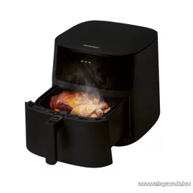   SilverCrest SHFD 2150 A3 MATT Digitális forrólevegős olajsütő, fritőz, XL 5,2 literes, fekete, 2150 W