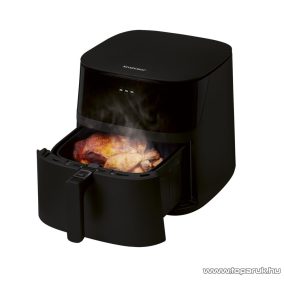   SilverCrest SHFD 2150 A3 MATT Digitális forrólevegős olajsütő, fritőz, XL 5,2 literes, fekete, 2150 W
