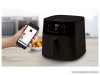 SilverCrest SHFS 2150 A2 SMART Digitális forrólevegős olajsütő, fritőz, XL 5,2 liter, 2150 W, matt fekete