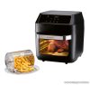 (bontott 888143) SilverCrest SHF 1800 C1 Air Fryer 9 az 1-ben grillcsirke / kebab / forrólevegős / légkeveréses digitális sütő forgó grillel, sütőkosárral + 3 sütőráccsal, belső világítással, 12 literes