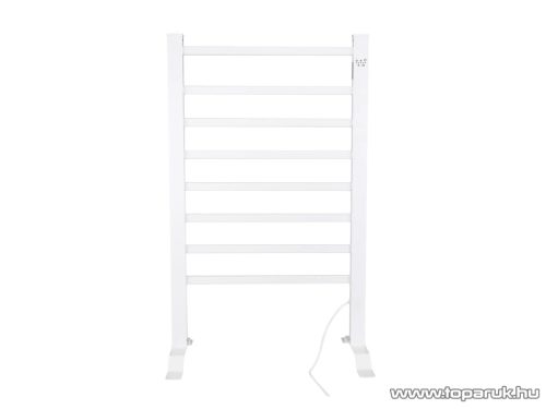 SilverCrest SHH 150 E2 Álló és falra szerelhető fűtött, elektromos törölközőszárító radiátor időzítő funkcióval, fehér, 150 W