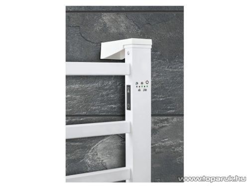 SilverCrest SHH 150 E2 Álló és falra szerelhető fűtött, elektromos törölközőszárító radiátor időzítő funkcióval, fehér, 150 W