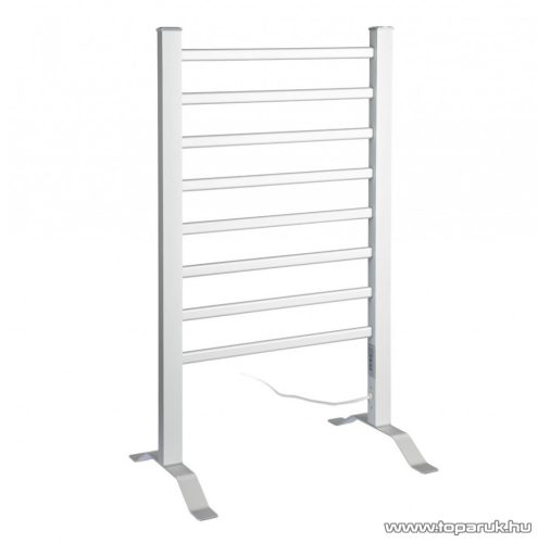 SilverCrest SHH 150 D1 Álló és falra szerelhető fűtött, elektromos törölközőszárító radiátor időzítő funkcióval, ezüst, 150 W
