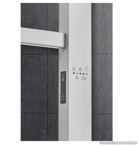 SilverCrest SHH 150 D1 Álló és falra szerelhető fűtött, elektromos törölközőszárító radiátor időzítő funkcióval, ezüst, 150 W