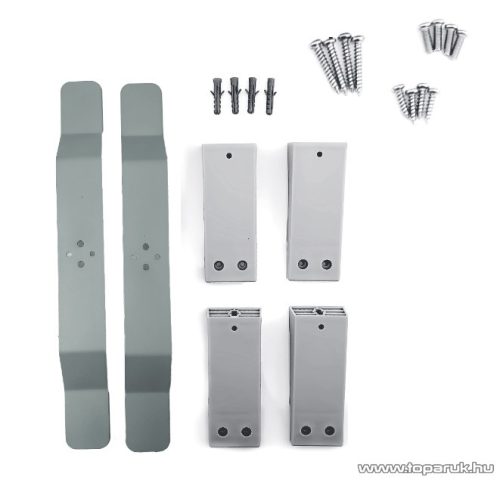 SilverCrest SHH 150 D1 Álló és falra szerelhető fűtött, elektromos törölközőszárító radiátor időzítő funkcióval, ezüst, 150 W