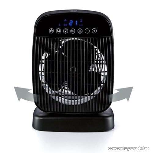 (SELEJT / K-364422) SilverCrest SHLF 2000 E4 BK Digitális fűtőventilátor, ventilátoros hősugárzó fűtőtest távirányítóval, 2000 W, fekete