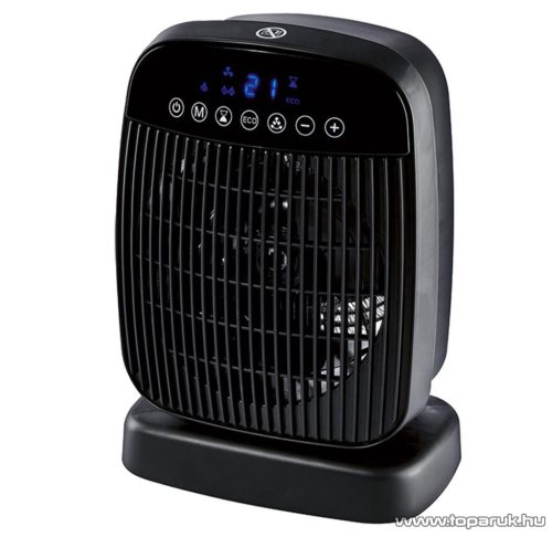 (SELEJT / K-364422) SilverCrest SHLF 2000 E4 BK Digitális fűtőventilátor, ventilátoros hősugárzó fűtőtest távirányítóval, 2000 W, fekete