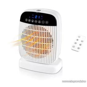   (SELEJT / K903129) SilverCrest SHLF 2000 E4 WH Digitális fűtőventilátor, ventilátoros hősugárzó fűtőtest távirányítóval, 2000 W, fehér