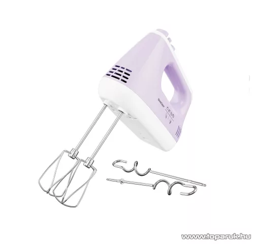 SilverCrest SHM 300 F1 LILA Kézi mixer 5 sebességfokozattal és Turbo funkcióval, halvány lila, 300 W