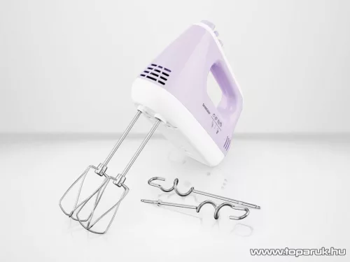 SilverCrest SHM 300 F1 LILA Kézi mixer 5 sebességfokozattal és Turbo funkcióval, halvány lila, 300 W