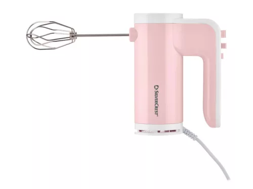 SilverCrest SHM 400 G1 PINK Kézi mixer 5 sebességfokozattal és Turbo funkcióval, rózsaszín, 400 W