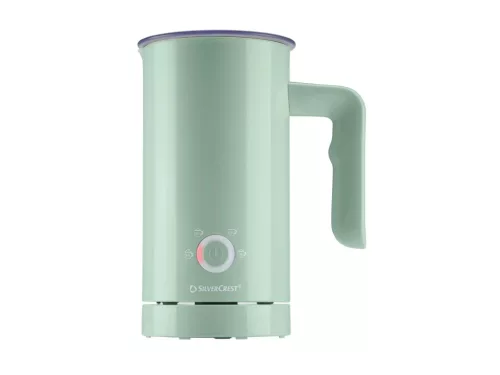 SilverCrest SMSP 500 A1 GREEN Tejhabosító, 300 ml űrtartalmú tejforraló 4 féle tejhab üzemmóddal, pisztácia zöld, 500 W