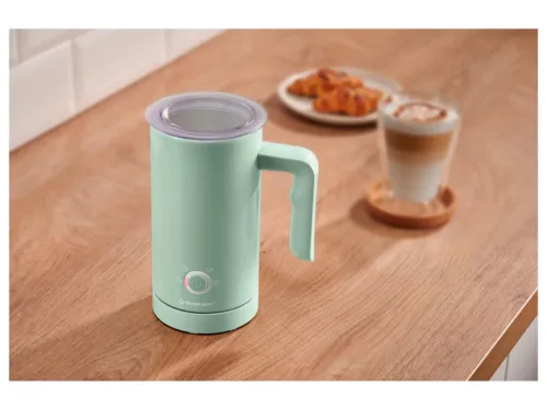 SilverCrest SMSP 500 A1 GREEN Tejhabosító, 300 ml űrtartalmú tejforraló 4 féle tejhab üzemmóddal, pisztácia zöld, 500 W