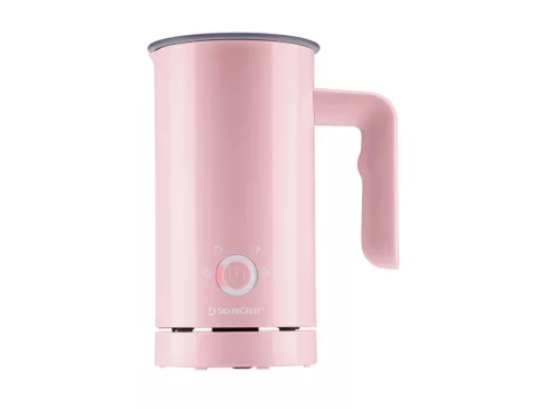 SilverCrest SMSP 500 A1 PINK Tejhabosító, 300 ml űrtartalmú tejforraló 4 féle tejhab üzemmóddal, rózsaszín, 500 W