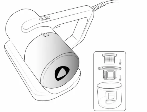 Hordozható kézi atkaporszívó kárpitozott kanapé és fotelek fertőtlenítéséhez