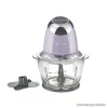 SilverCrest SMZC 500 D1 Design üvegtálas konyhai aprító, jégdaráló funkcióval, 500 W, 1,2 literes, levendula lila