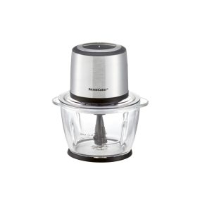 SilverCrest SMZE 500 C2 nemesacél konyhai aprító 1,2 literes üveg tállal