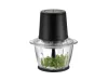 SilverCrest SMZE 500 E1 BLACK Üveg tálas konyhai aprító, jégdaráló funkcióval, fekete, 500 W, 1,2 literes