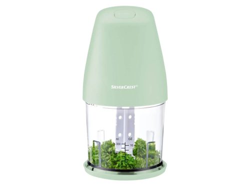 Kivehető rozsdamentes nemesacél késpár és 840 ml-es keverőtál a SilverCrest aprítóhoz zöld színben