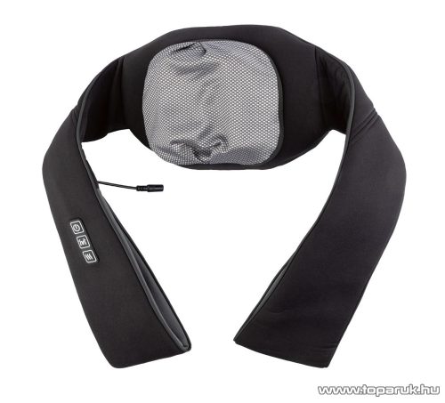 Shiatsu masszírozó vállra, nyakra és hátra, 4 forgó masszázsfejjel és hőterápiával