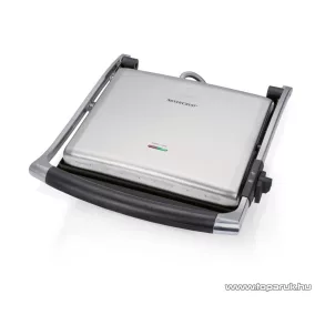   SilverCrest SPM 2000 E2 Elektromos asztali grillsütő, kontakt grill, panini sütő, panini grill (tapadásmentes ILAG bevonattal), 2000 W