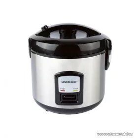   SilverCrest SRK 400 D2 INOX elektromos automata rizsfőző, melegentartás funkcióval, 400 W / 1 liter