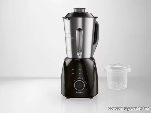 (BONTOTT CSOMAGOLÁS / 360280) SilverCrest SSMK 1000 A1 INOX nemesacél levesfőző, álló turmixgép főző funkcióval, krémleves főző mixer, 1000 W, 1,75 literes