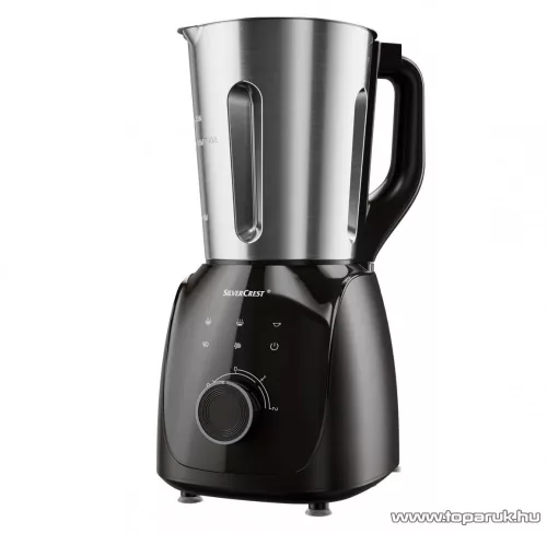(BONTOTT / 360280) SilverCrest SSMK 1000 A1 INOX nemesacél levesfőző, álló turmixgép főző funkcióval, krémleves főző mixer, 1000 W, 1,75 literes