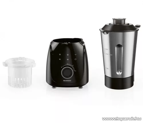 (BONTOTT / 360280) SilverCrest SSMK 1000 A1 INOX nemesacél levesfőző, álló turmixgép főző funkcióval, krémleves főző mixer, 1000 W, 1,75 literes